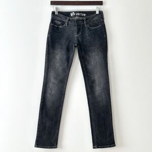 Bullhead Gray Black Venice Skinny Jeans Size 0 Short